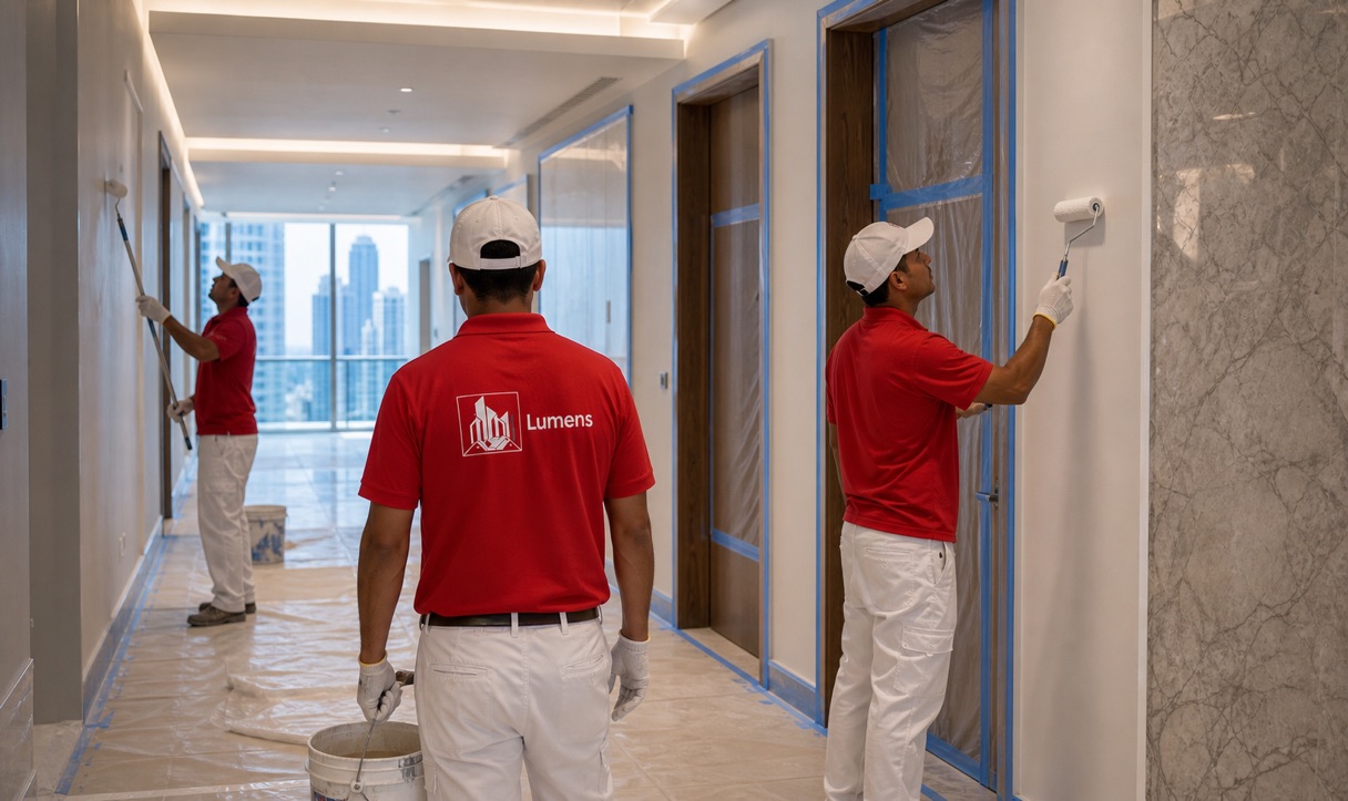 Completed Miami interior painting project ready for final walkthrough