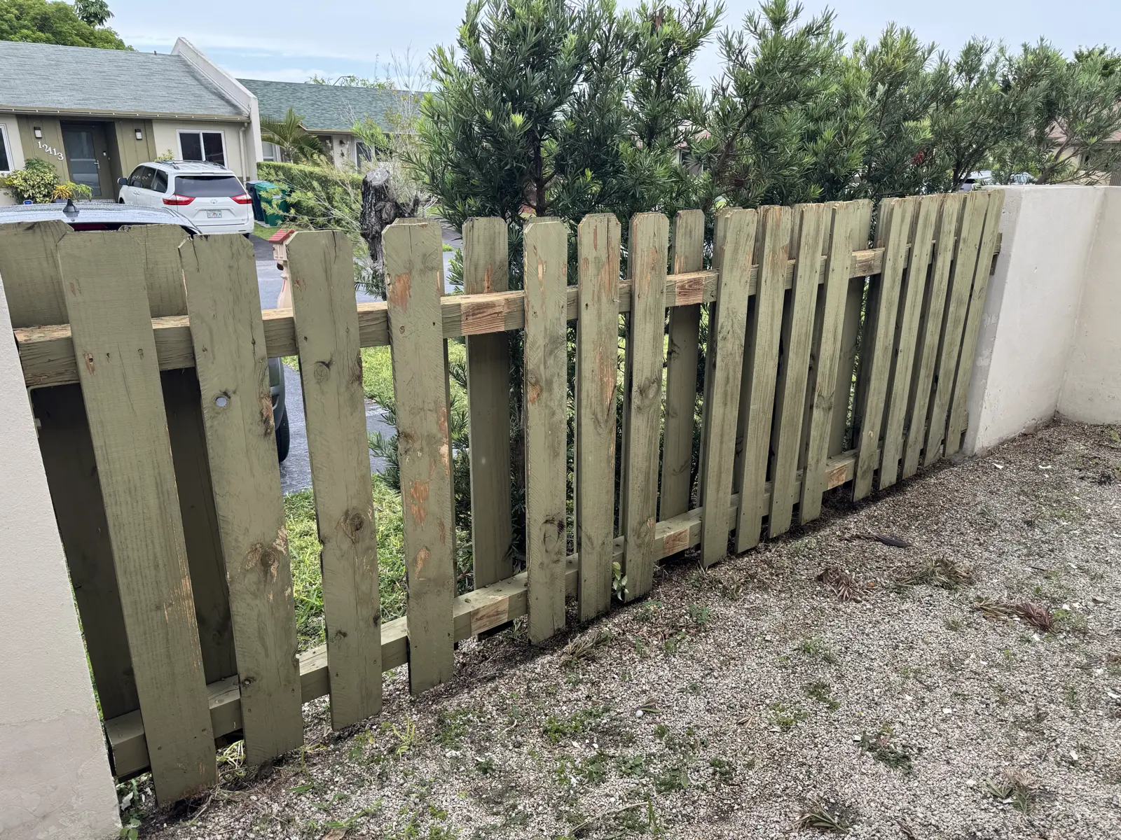 Wood Fence Repair and Painting, handyman services project photo 50
