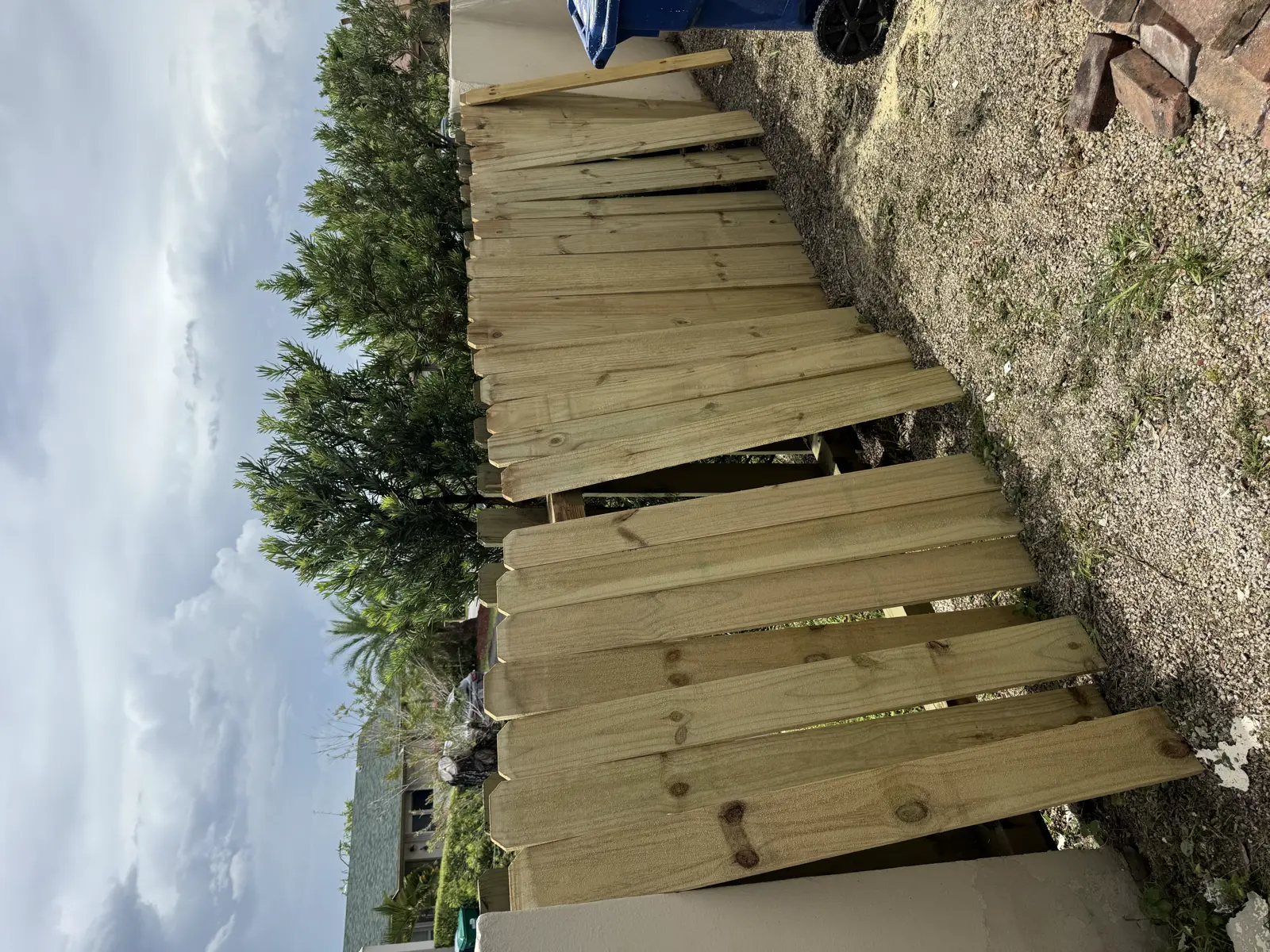 Wood Fence Repair and Painting, handyman services project photo 53