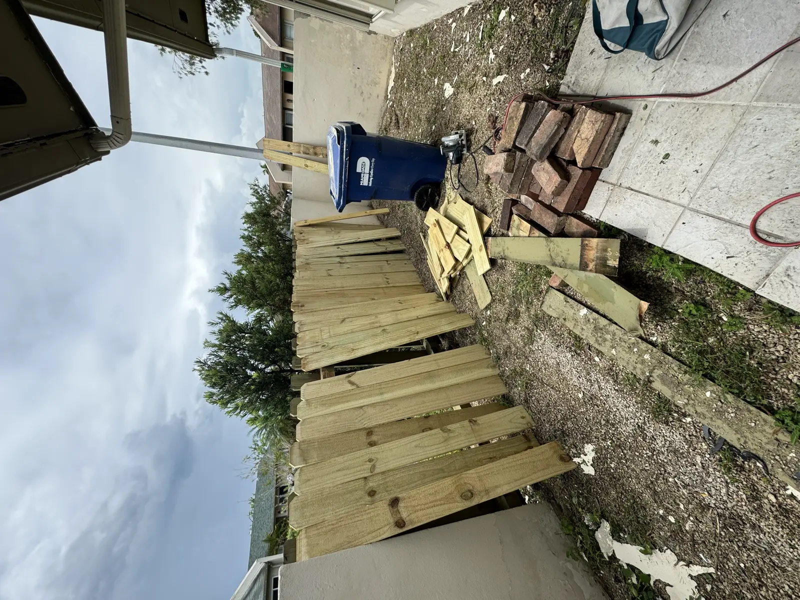 Wood Fence Repair and Painting, handyman services project photo 62