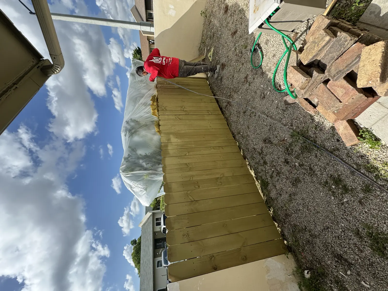 Wood Fence Repair and Painting, handyman services project photo 67