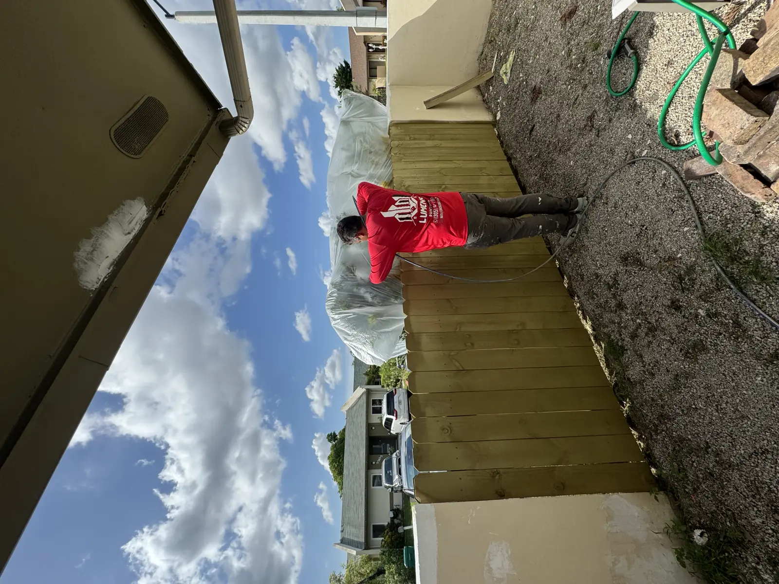 Wood Fence Repair and Painting, handyman services project photo 69