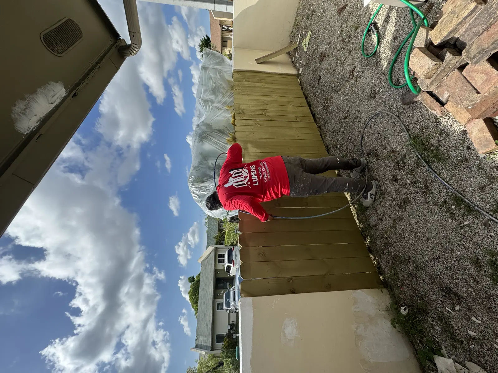 Wood Fence Repair and Painting, handyman services project photo 70