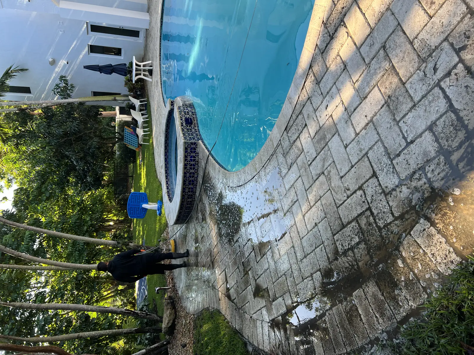 Pinecrest Driveway and Pool Deck Pressure Washing, pressure washing project photo 3