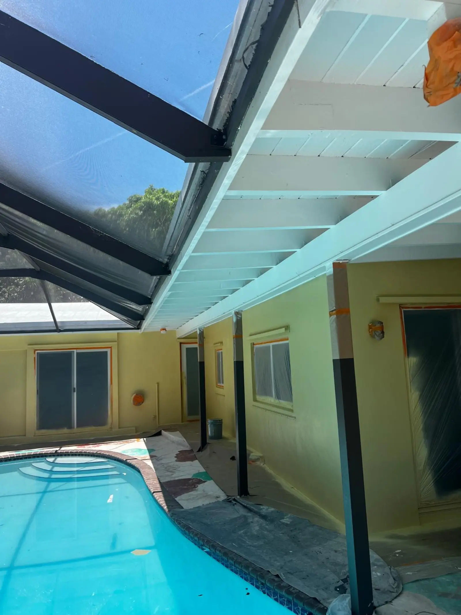 White Metal Roof Coating Restoration, roof coating project photo 61