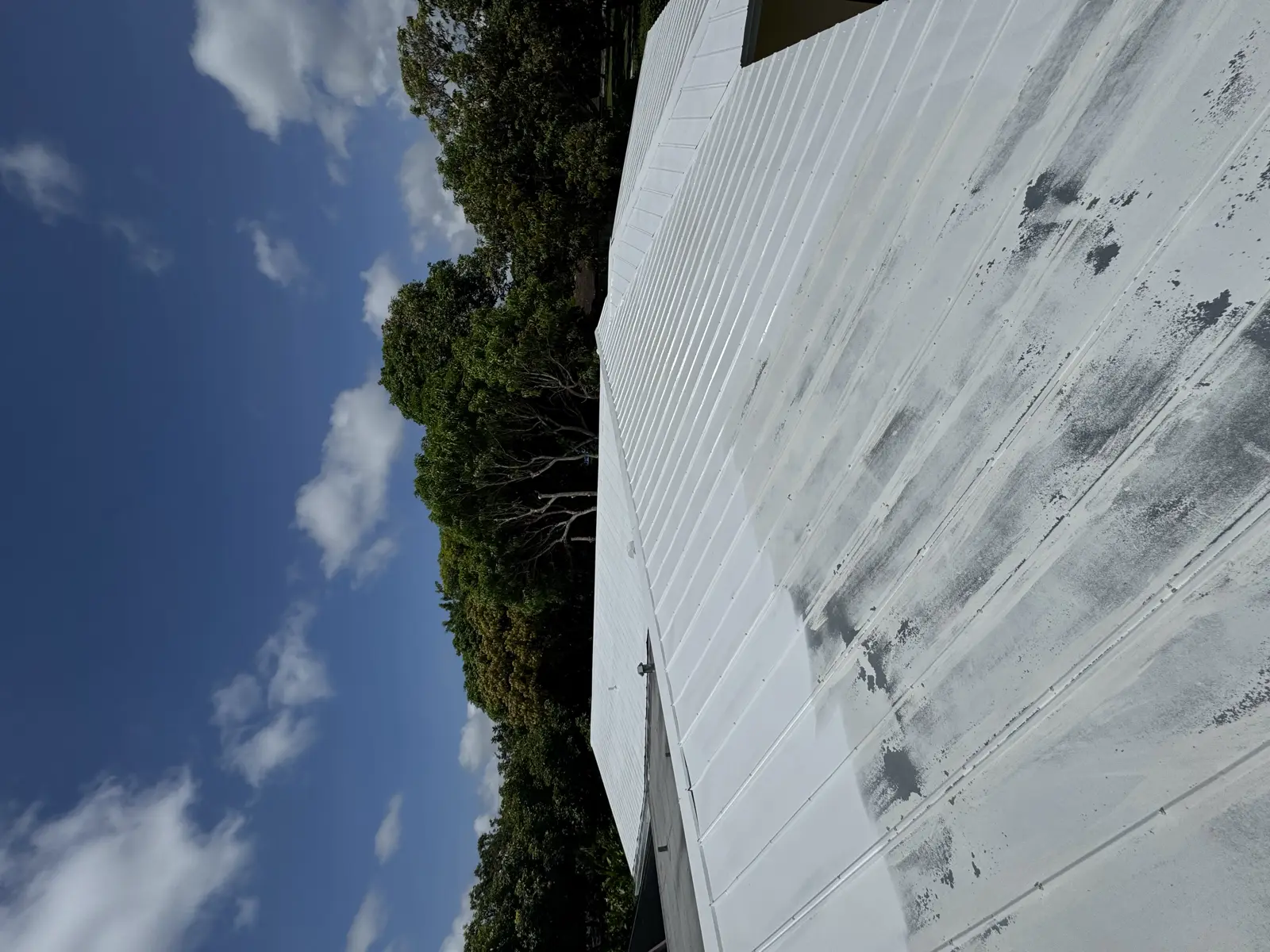 White Metal Roof Coating Restoration, roof coating project photo 74