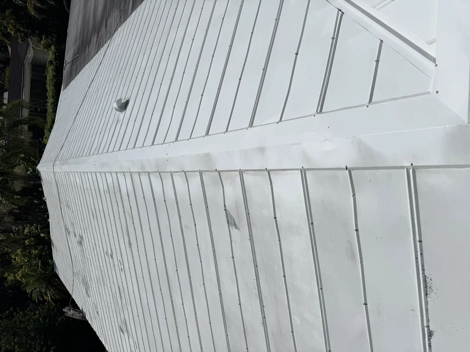 White Metal Roof Coating Restoration, roof coating project photo 80