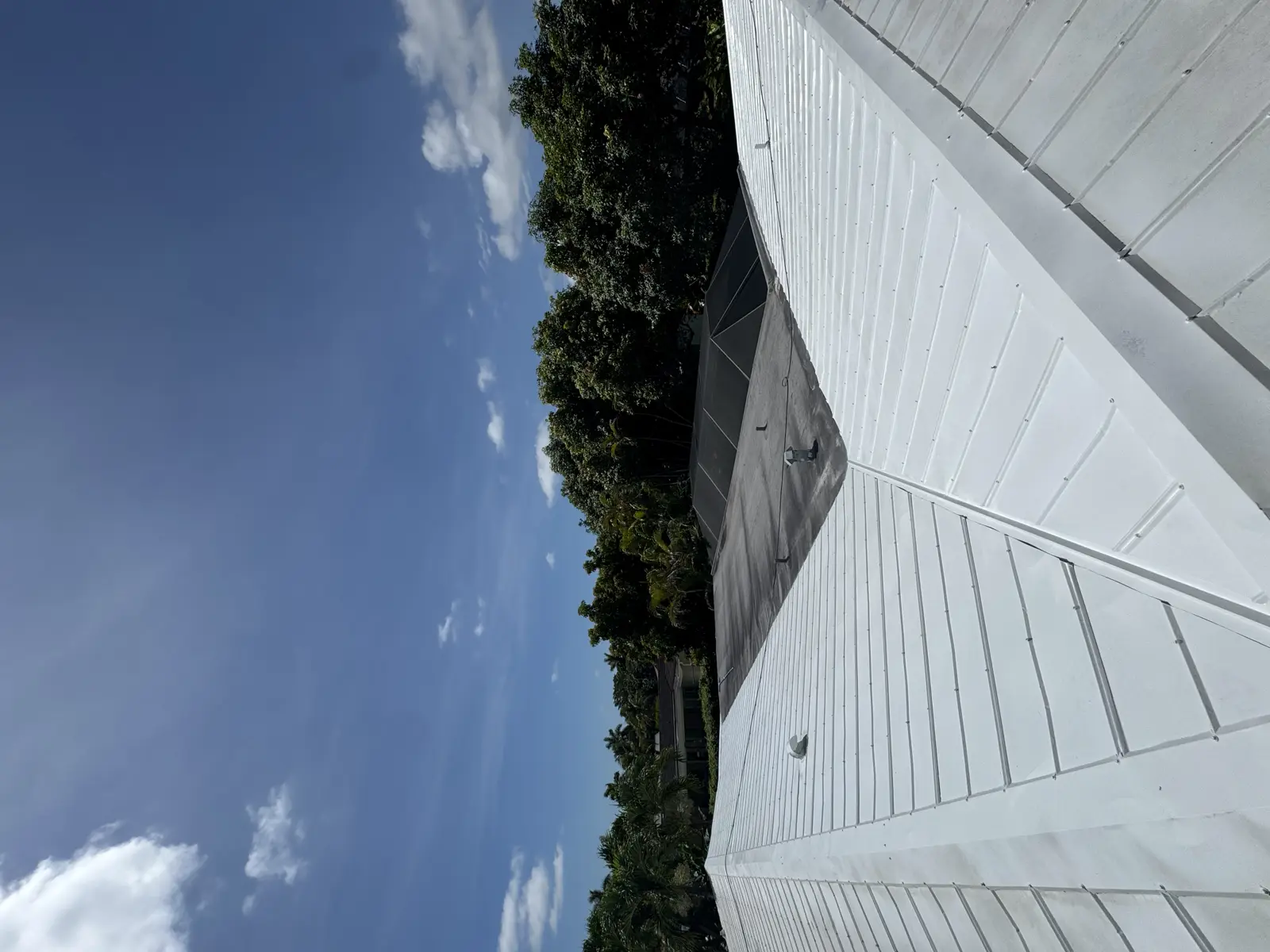 White Metal Roof Coating Restoration, roof coating project photo 81