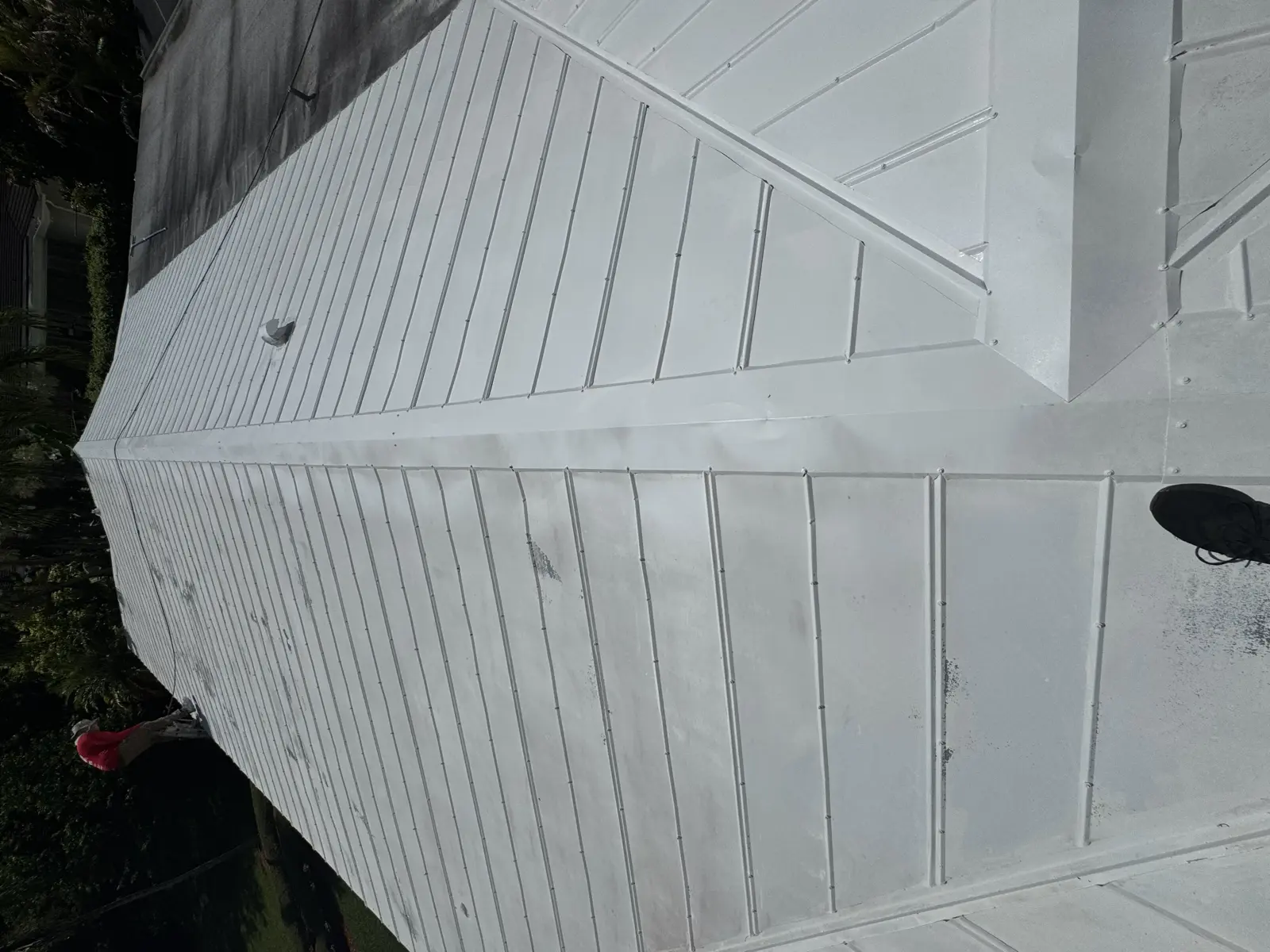 White Metal Roof Coating Restoration, roof coating project photo 84