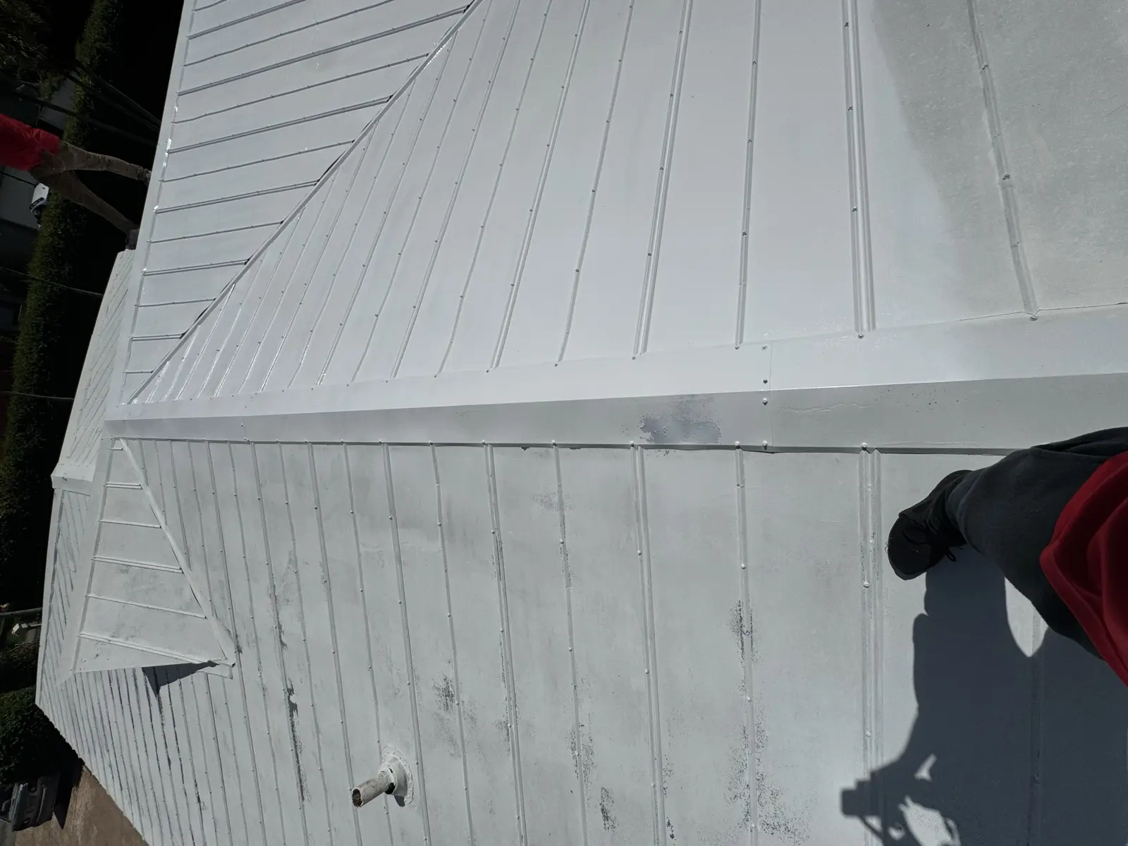 White Metal Roof Coating Restoration, roof coating project photo 89
