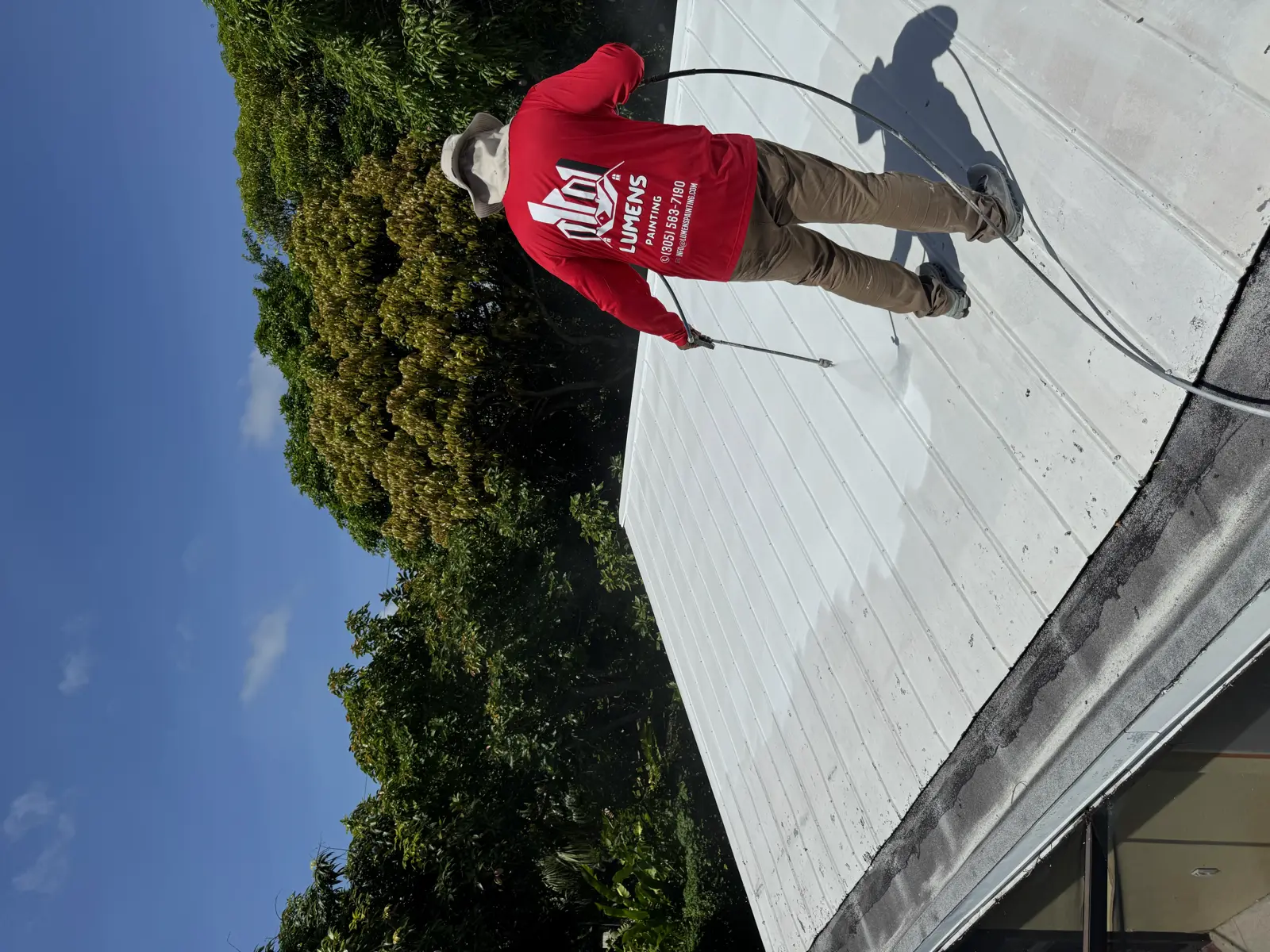 White Metal Roof Coating Restoration, roof coating project photo 101