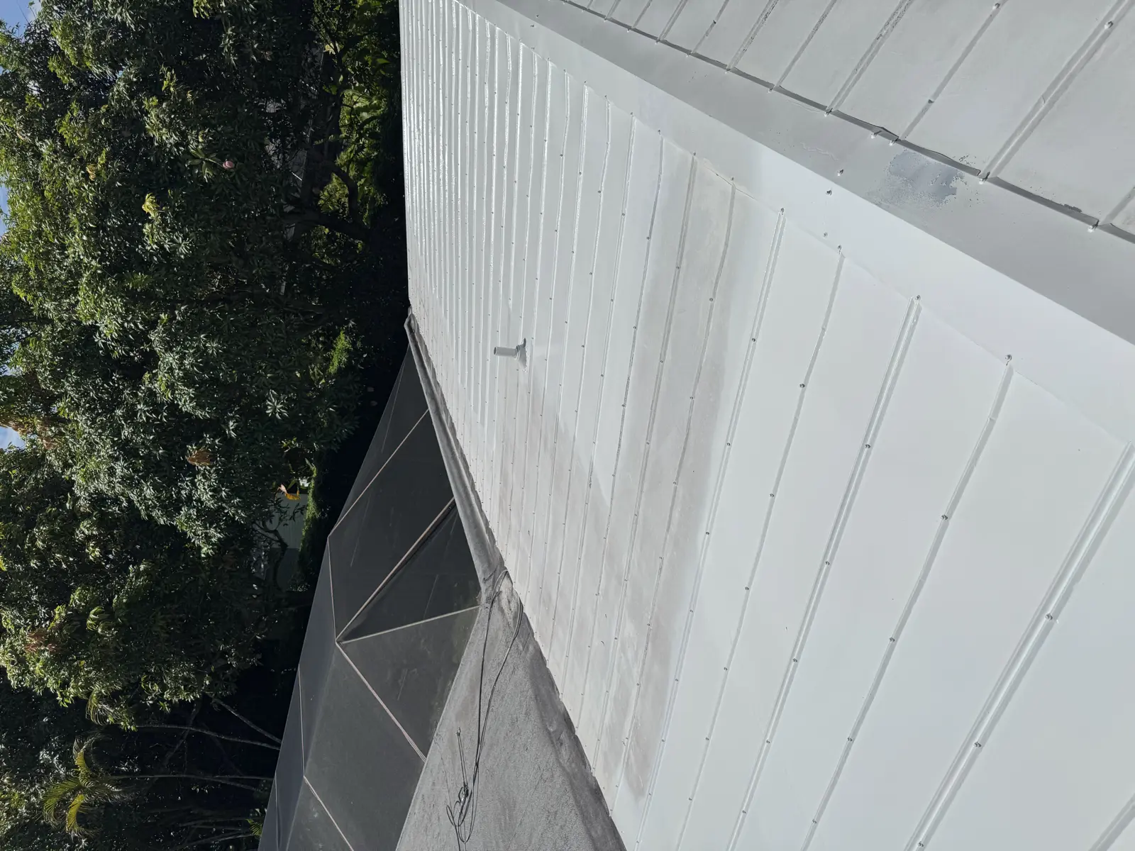 White Metal Roof Coating Restoration, roof coating project photo 102