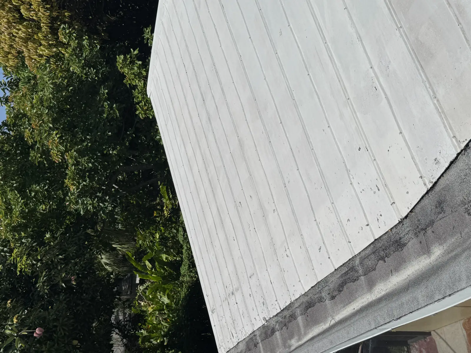 White Metal Roof Coating Restoration, roof coating project photo 107
