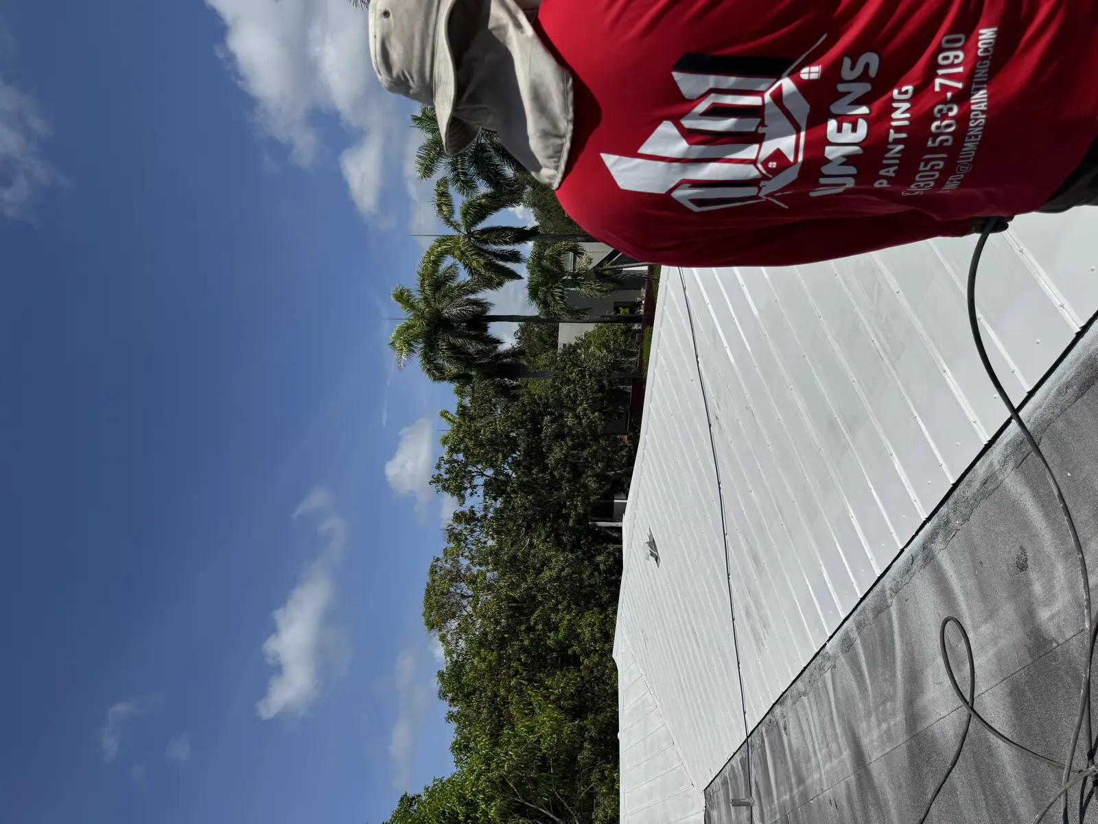 White Metal Roof Coating Restoration, roof coating project photo 131