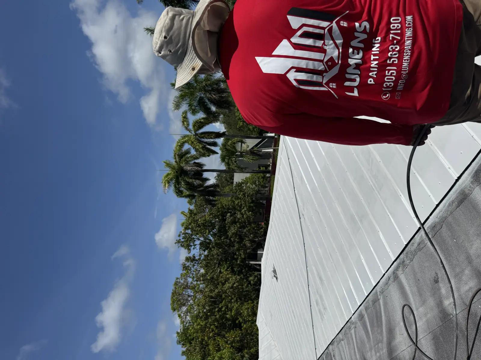 White Metal Roof Coating Restoration, roof coating project photo 133