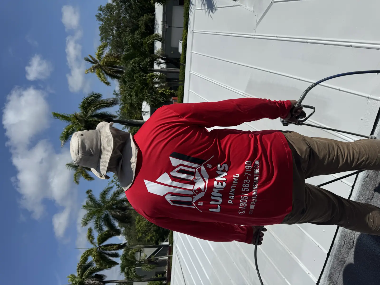 White Metal Roof Coating Restoration, roof coating project photo 138