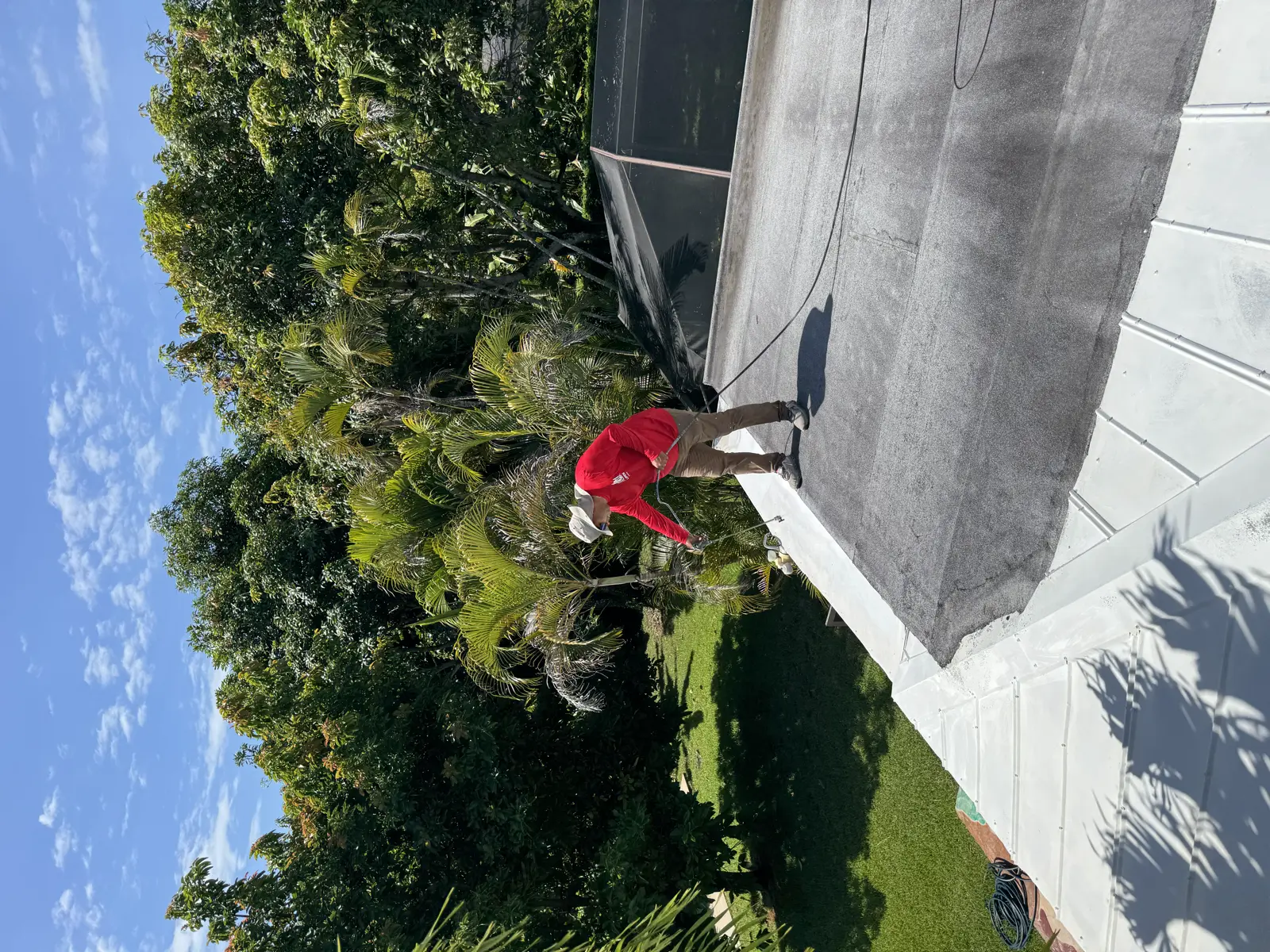 White Metal Roof Coating Restoration, roof coating project photo 140
