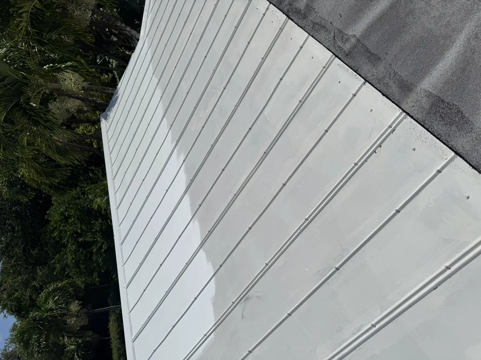 White Metal Roof Coating Restoration, roof coating project photo 141