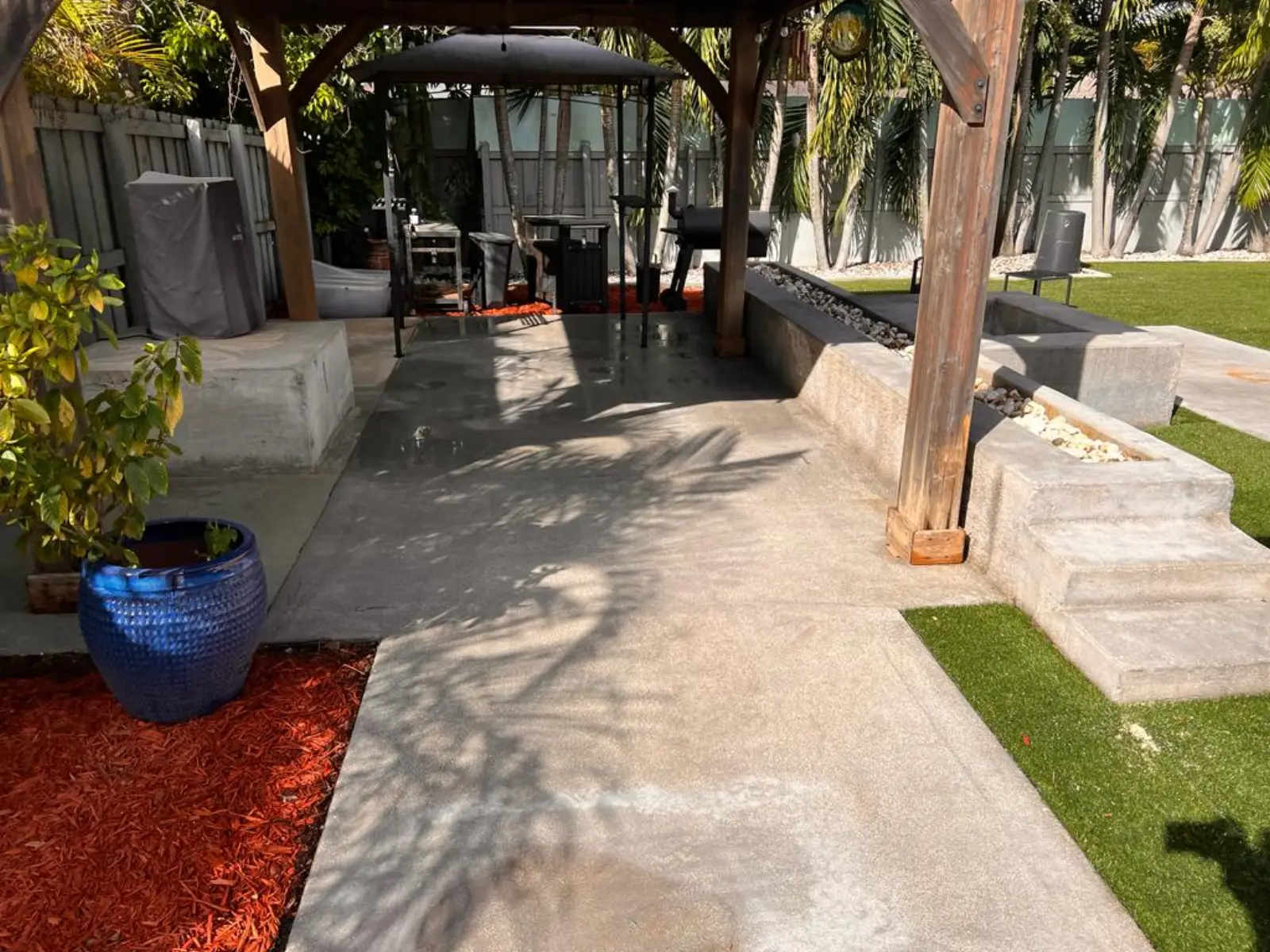 Outdoor Hardscape Cleaning Project, pressure washing project photo 3