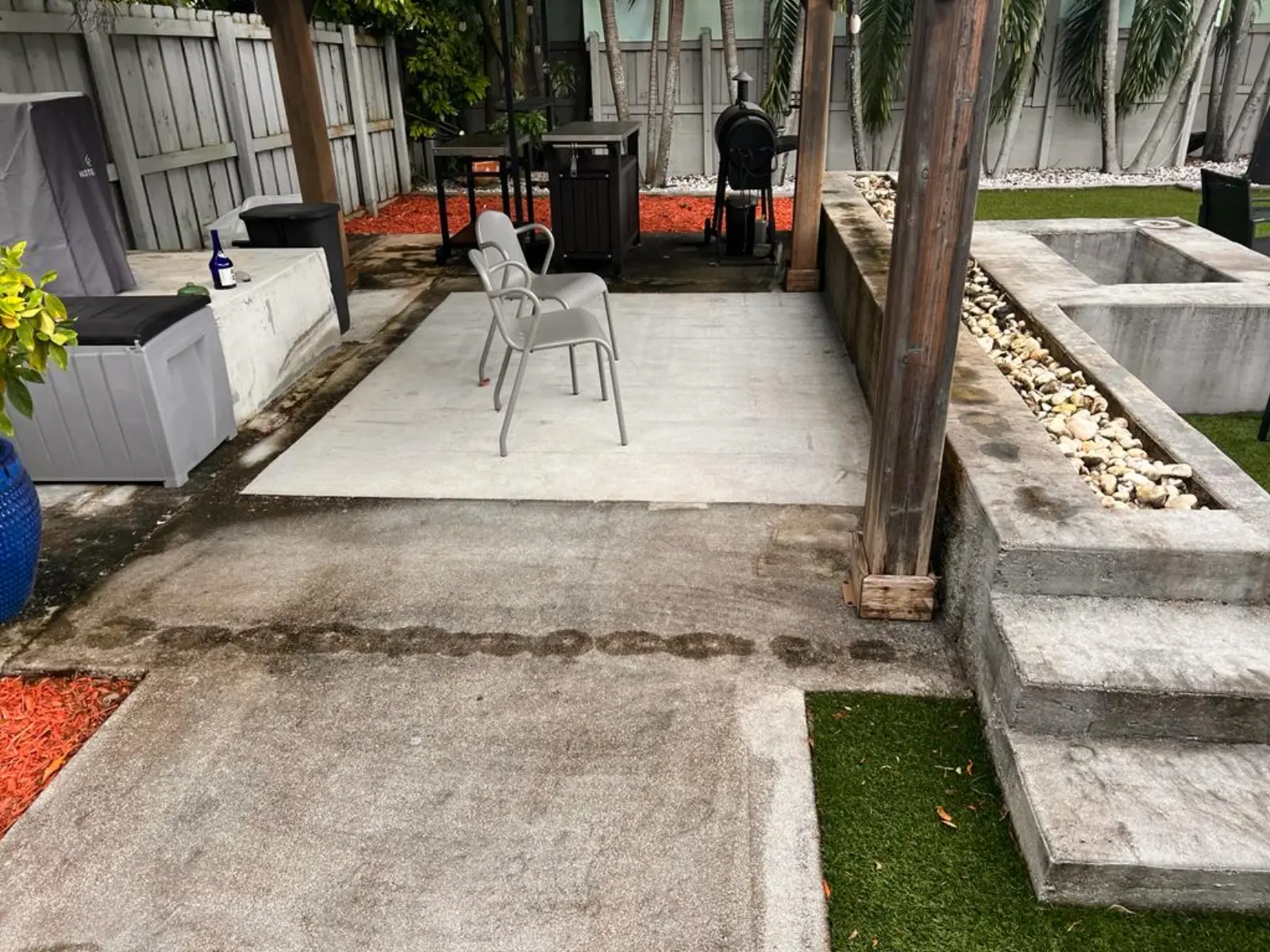 Outdoor Hardscape Cleaning Project, pressure washing project photo 5