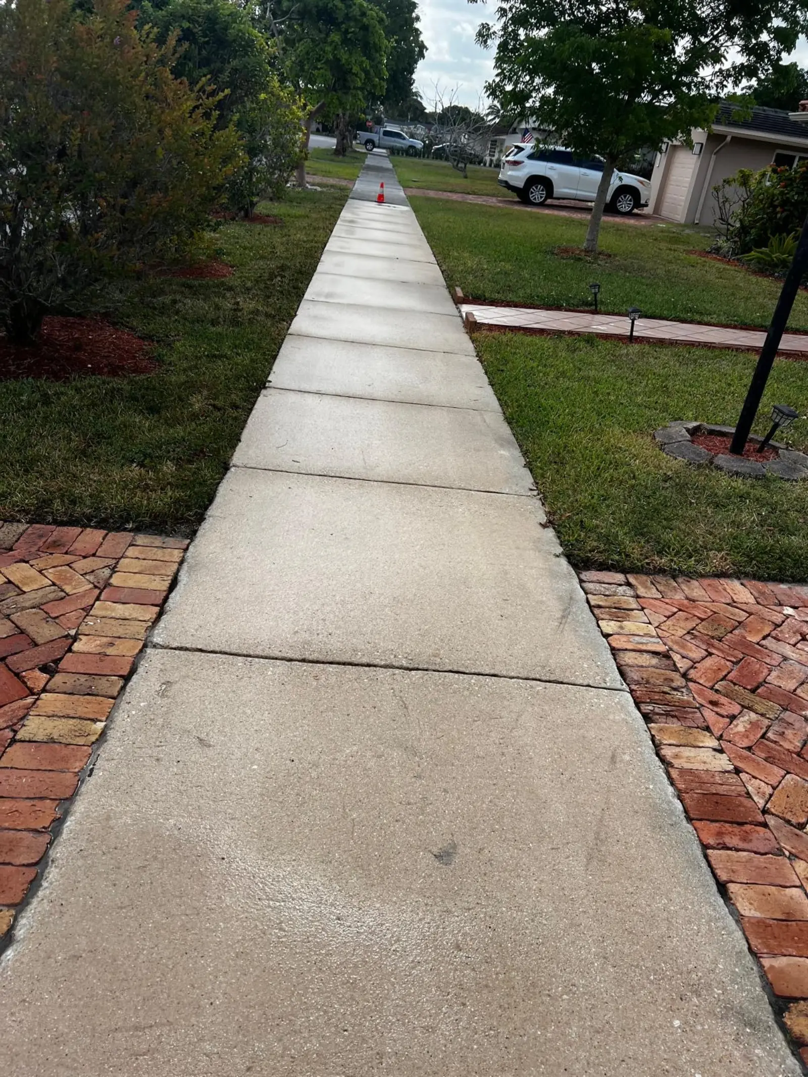 Residential Sidewalk Pressure Washing, pressure washing project photo 1