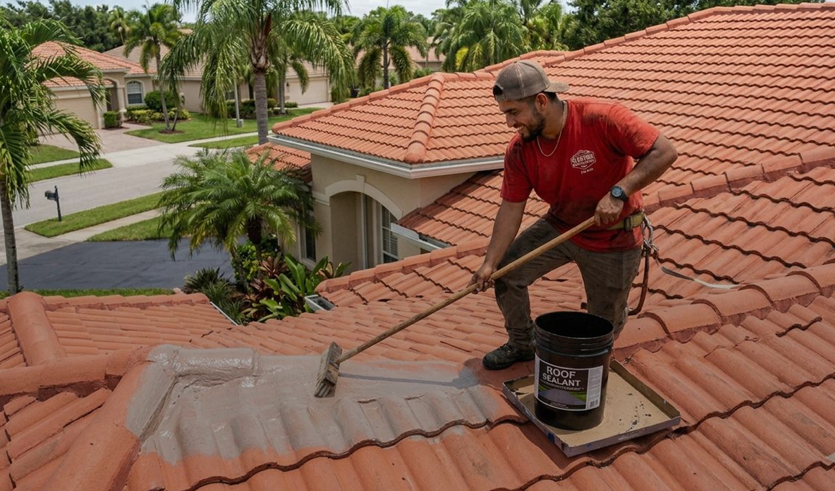 Concrete and paver sealing services in Florida